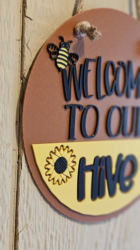Decorative Craft Sign - 3D printed home decor sign